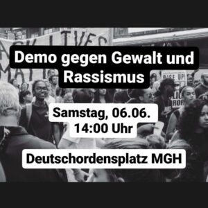 Demo gegen Gewalt und Rassismus