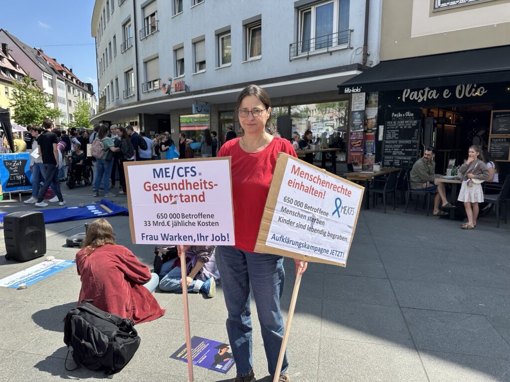 Liegend-Demo für ME/CFS in Würzburg (09.05.2026)